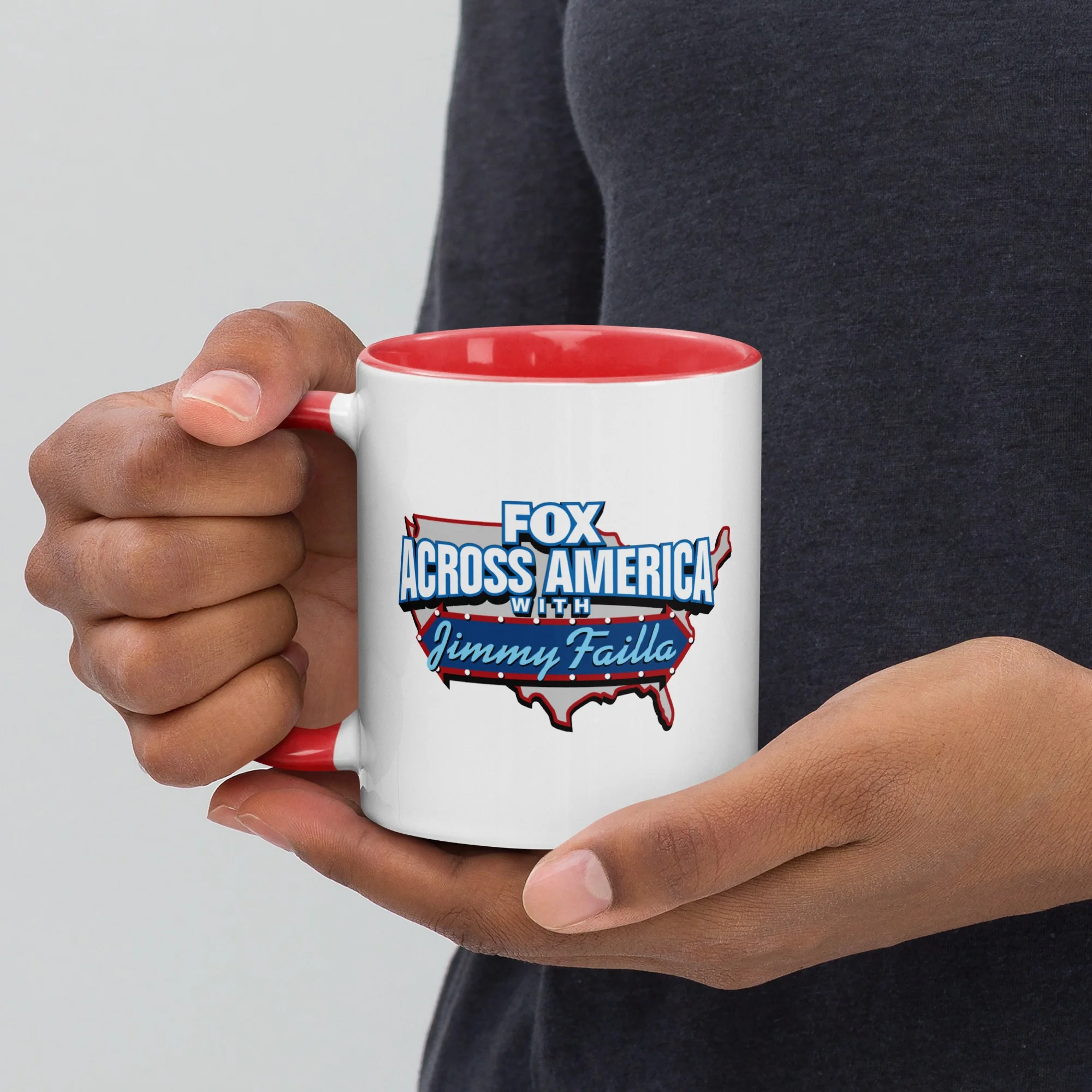 FOX Across America with Jimmy Failla Personalized Two Tone Mug - Image 4