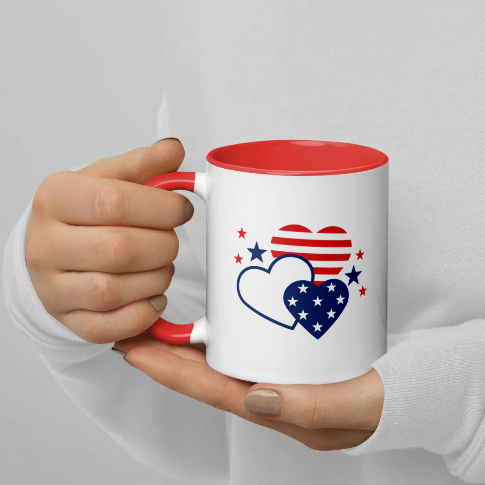 FOX & Friends Hearts Two-tone Mug - Image 3
