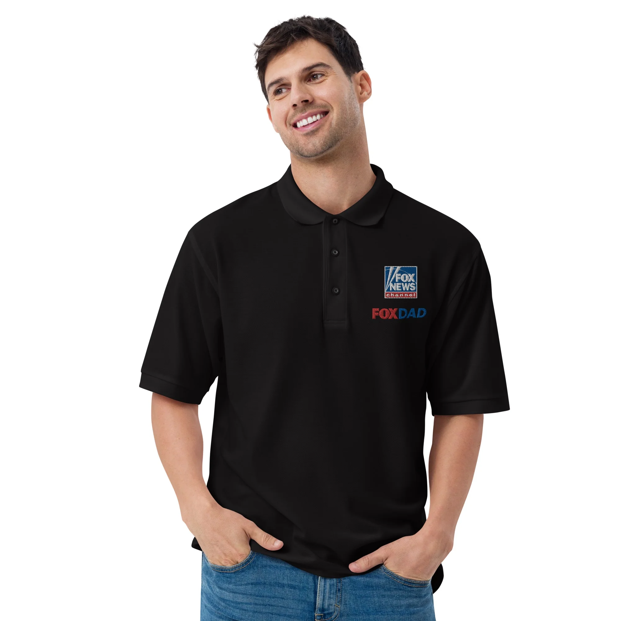 FOX News Dad Embroidered Polo Shirt - Image 6