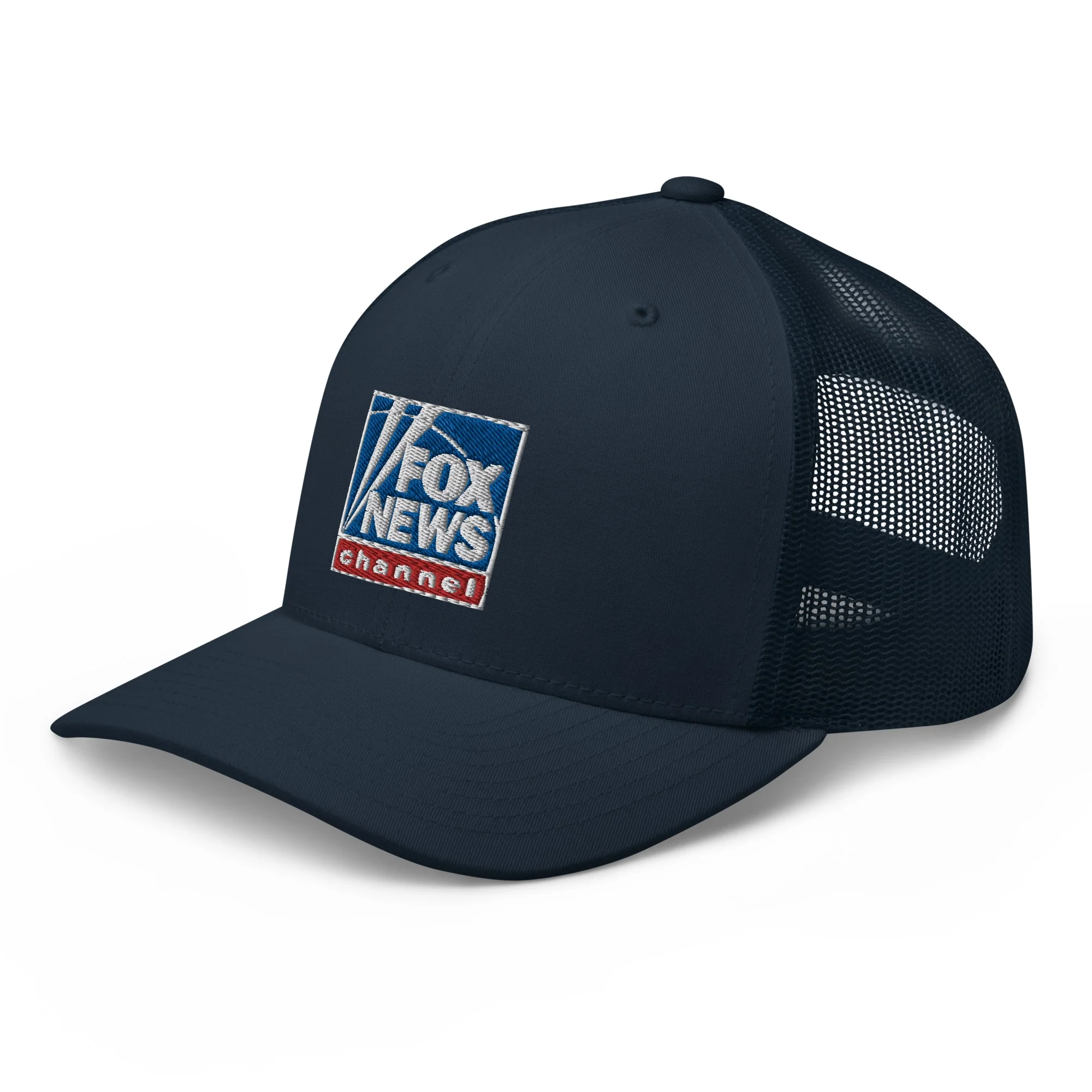 FOX News Logo Embroidered Retro Trucker Hat - Image 3