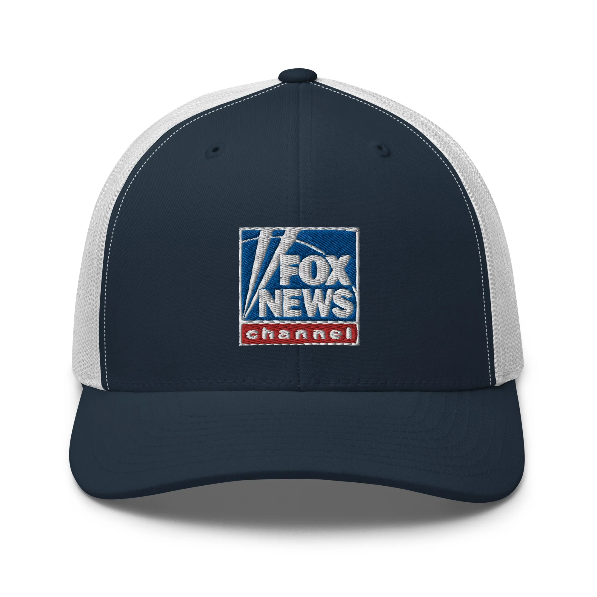 FOX News Logo Embroidered Retro Trucker Hat - Image 4