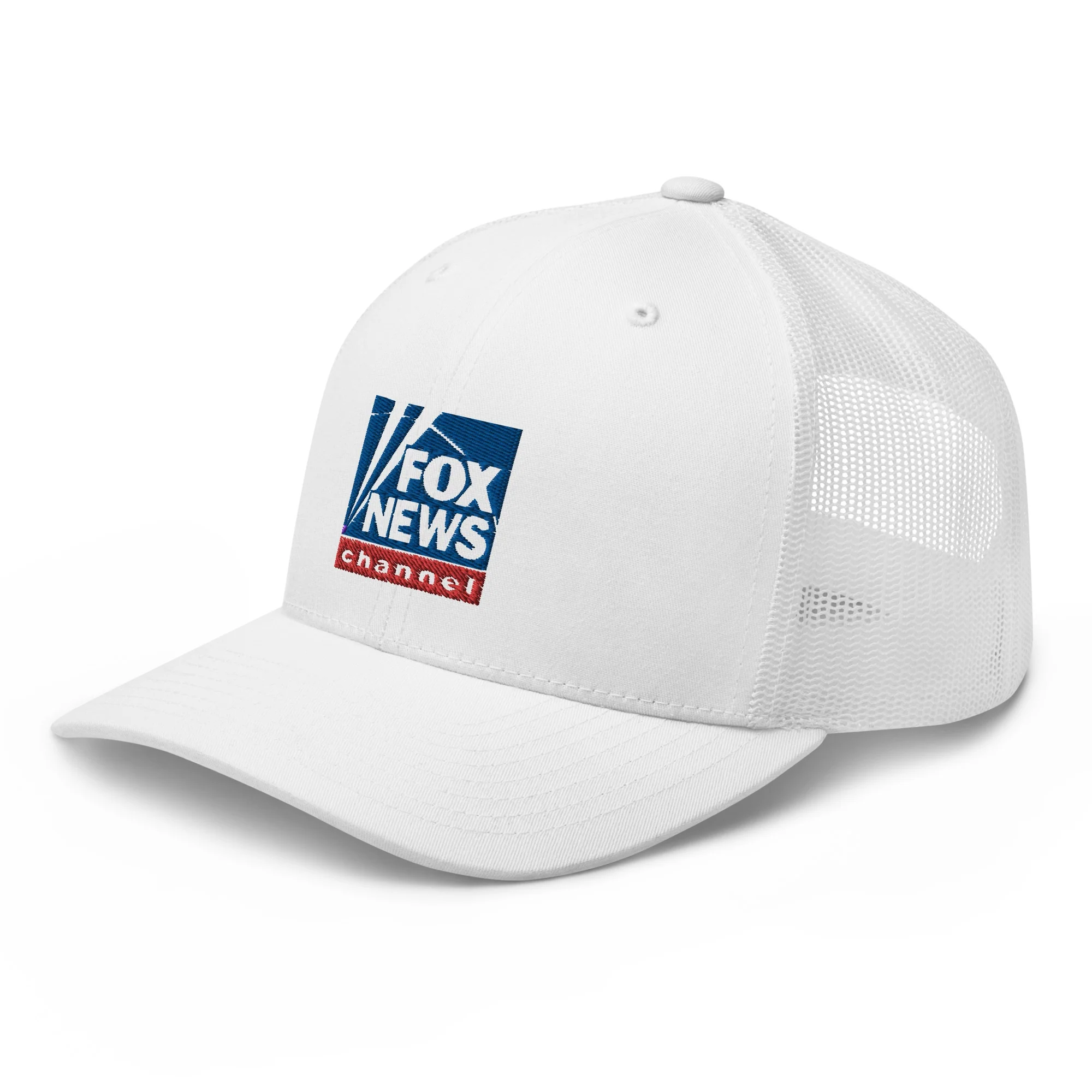 FOX News Logo Embroidered Retro Trucker Hat - Image 9