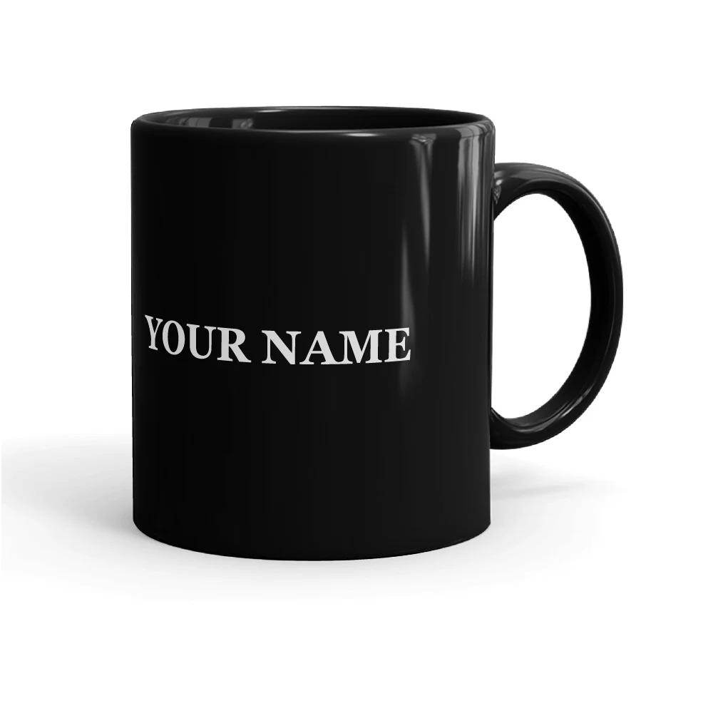 FOX News Logo Personalized Black Mug - 11oz - Image 5