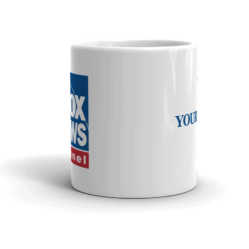 FOX News Logo Personalized White Mug - 11oz - Image 4