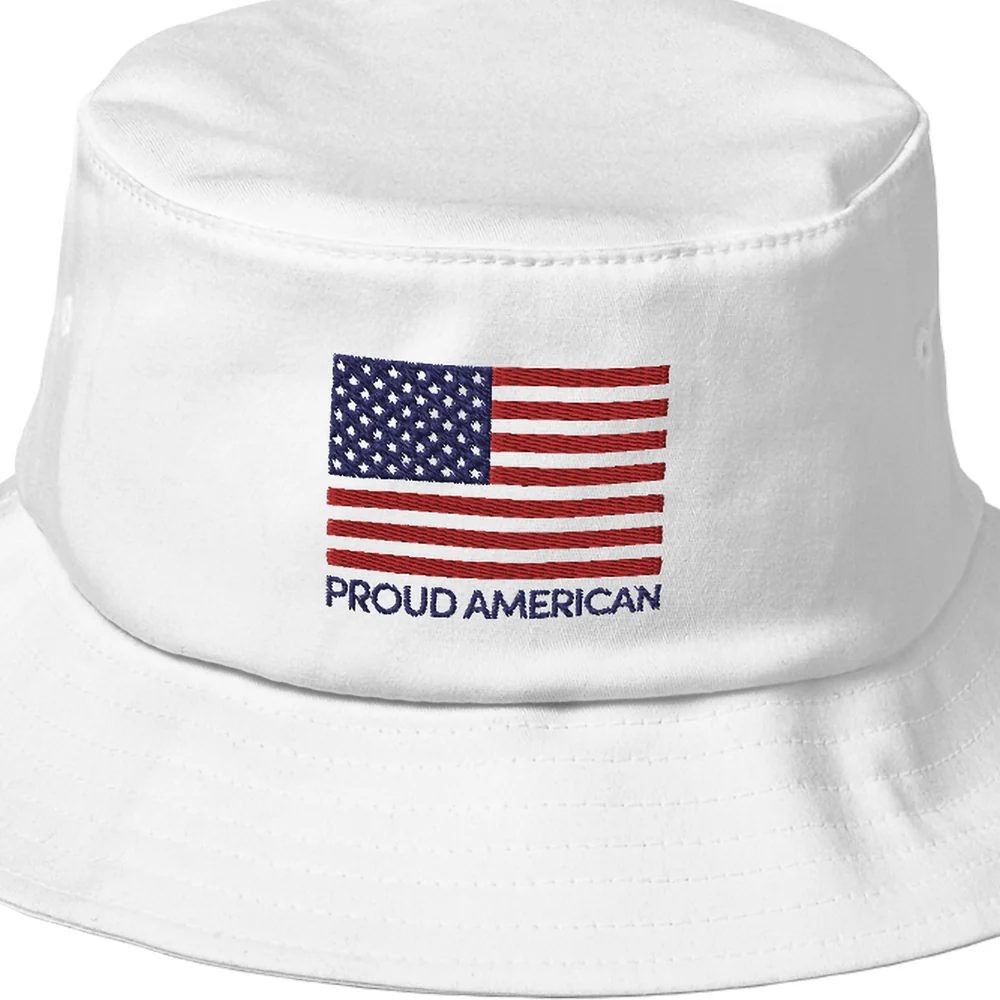 FOX News Proud American Embroidered Bucket Hat - Image 3