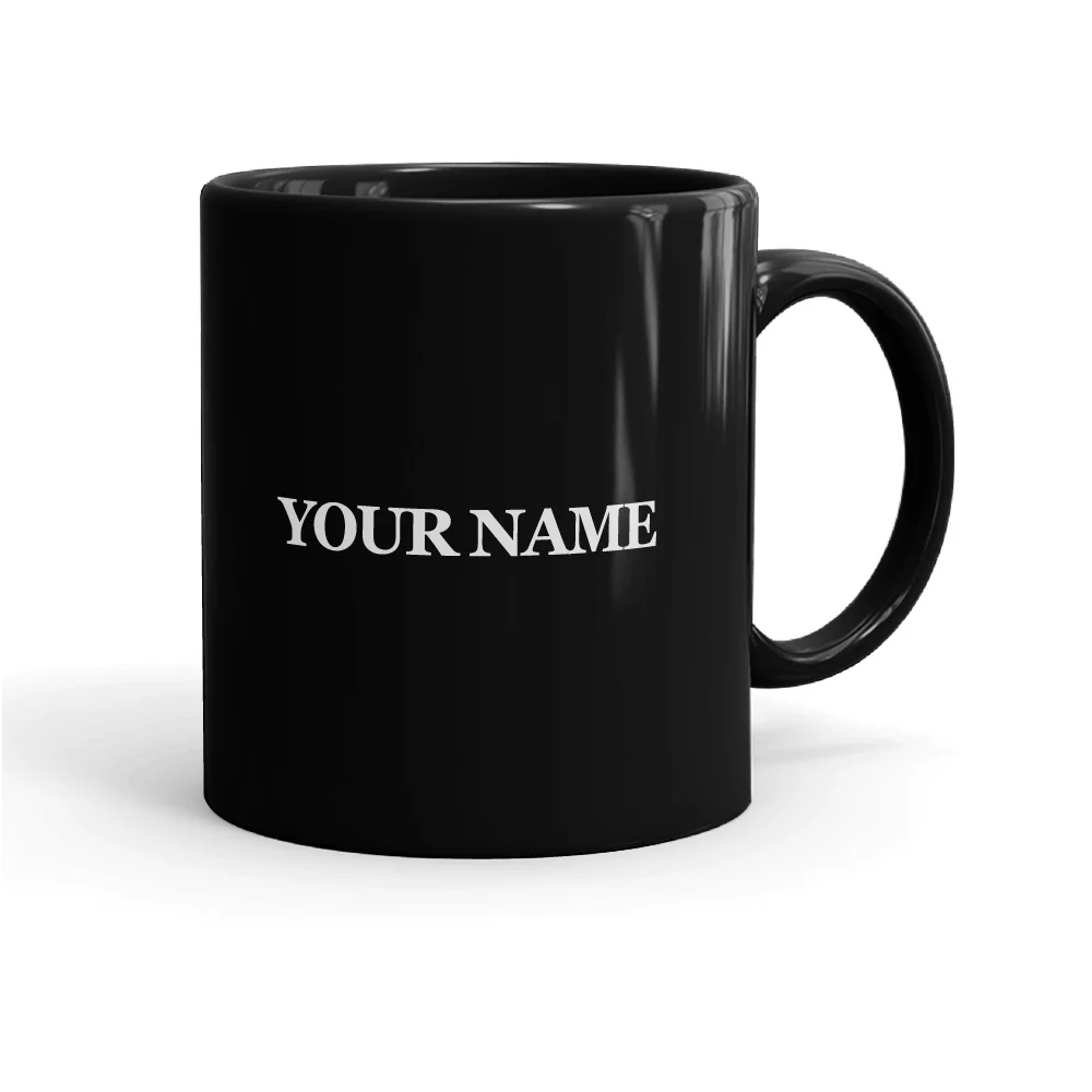 The Five Logo Personalized Black Mug - 11oz - Image 6